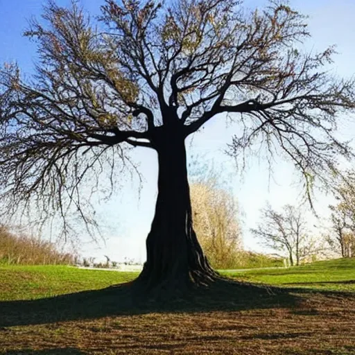 Image similar to a tree shaped like a man