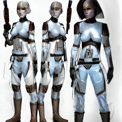 Image similar to ryan church concept art sketch star wars twi'lek insurgent character reference sheet