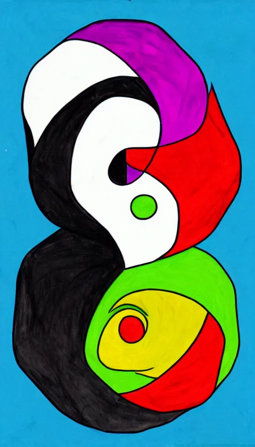 Image similar to Abstract representation of ying Yang concept, by Allie brosh