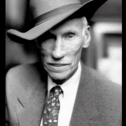 Image similar to A photograph portrait of old Jerma985 in his eighties who looks like Jerma985 wearing a suit with and fedora in the 1990s, taken in the early 1990s, grainy, taken on a 1990s Camera, realistic, hyperrealistic, very realistic, highly detailed, very detailed, extremely detailed, detailed, digital art, trending on artstation