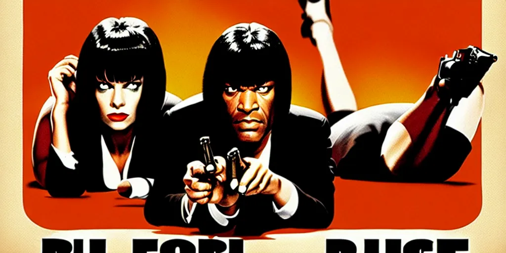 Image similar to pulp fiction poster