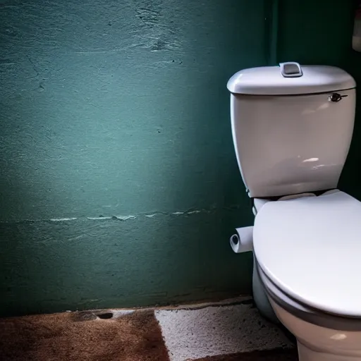 Image similar to photograph of a toilet. the toilet is covered in paint.