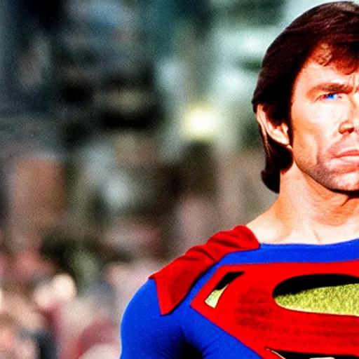 Prompt: chuck Norris as superman