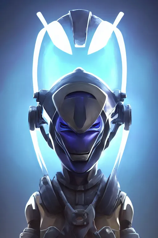 Image similar to epic mask helmet robot ninja portrait stylized as fornite style game design fanart by concept artist gervasio canda, behance hd by jesper ejsing, by rhads, makoto shinkai and lois van baarle, ilya kuvshinov, rossdraws global illumination radiating a glowing aura global illumination ray tracing hdr render in unreal engine 5