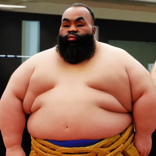 Prompt: mr. t sumo wrestler