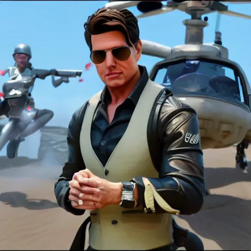 Image similar to Tom Cruise in Fortnite