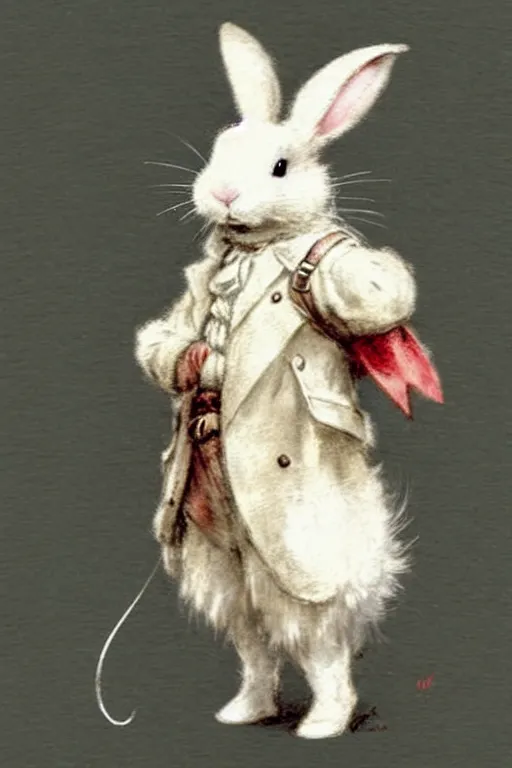 Image similar to adventurer ( ( ( ( ( 1 9 5 0 s retro future fluffy white rabbit. muted colors. ) ) ) ) ) by jean baptiste monge!!!!!!!!!!!!!!!!!!!!!!!!! chrome red