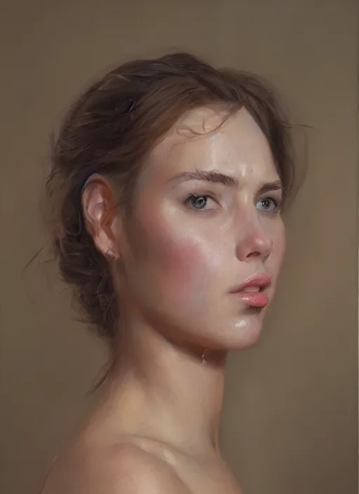 Image similar to a beautiful masterpiece portrait painting of a herione by juan gimenez, award winning, trending on artstation,