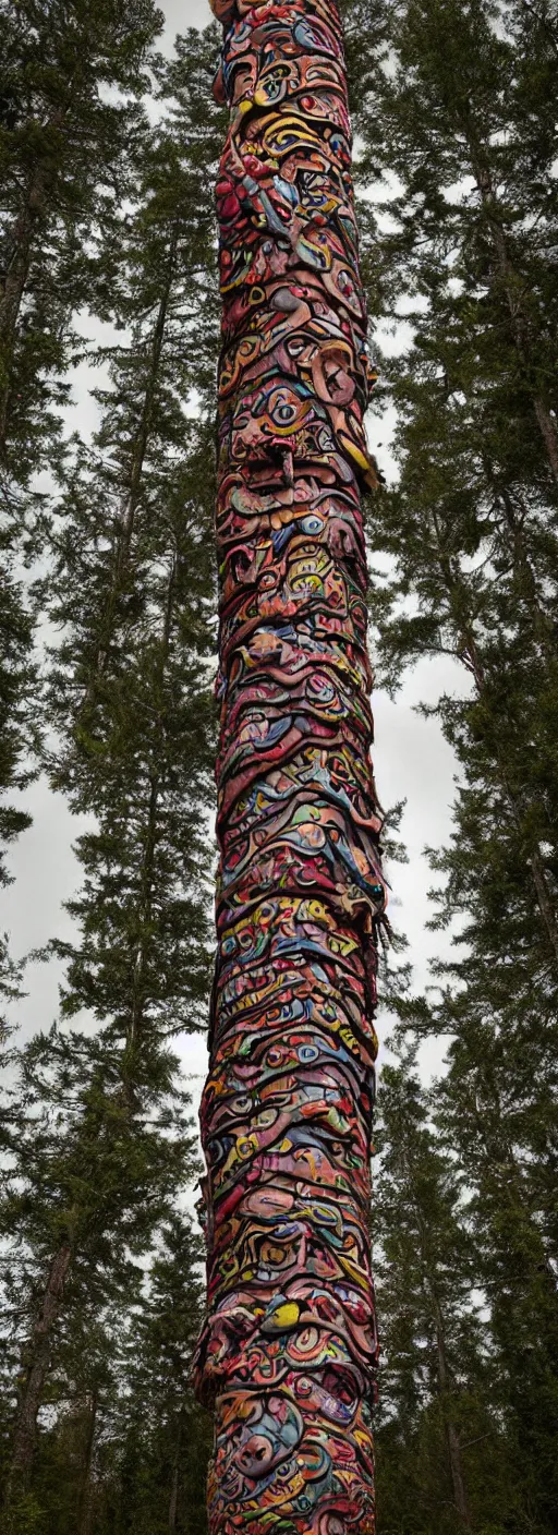 Image similar to totem pole l - tree fractal by callebaut, erik johansson, kim keever,