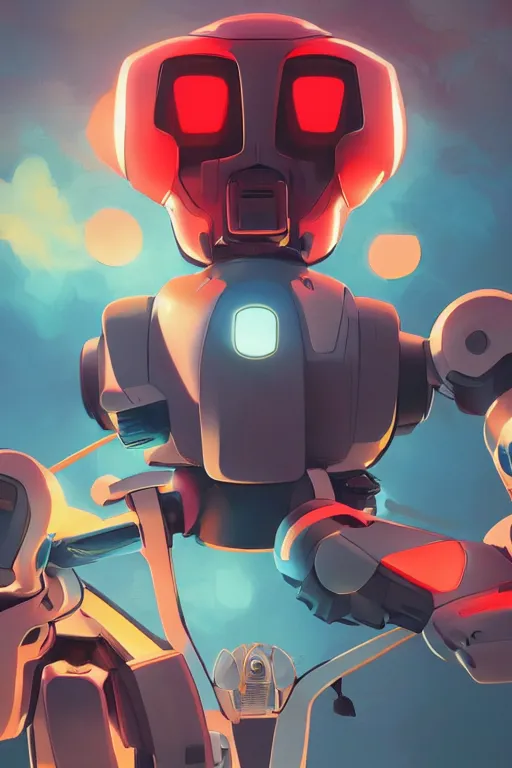 Image similar to metabots medabots medarotto medarot robot minimalist comics helmet mask neon cybereye, behance hd by jesper ejsing, by rhads, makoto shinkai and lois van baarle, ilya kuvshinov, rossdraws global illumination ray tracing hdr radiating a glowing aura