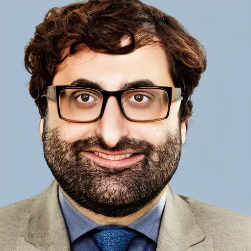 Prompt: linkedin portrait of slim Eric Wareheim