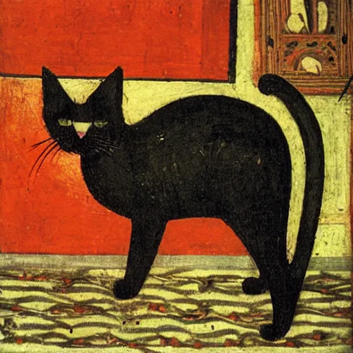 Prompt: cat by duccio di buoninsegna