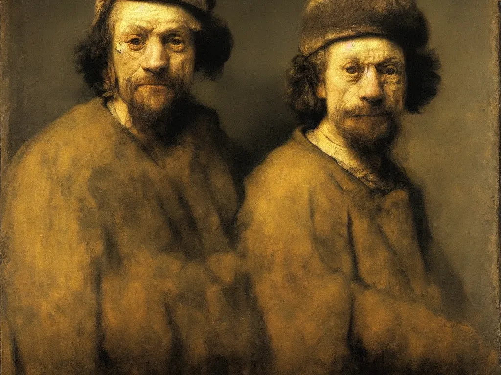 Prompt: portrait of a Meth addict. Painting by Rembrandt, August Sander.