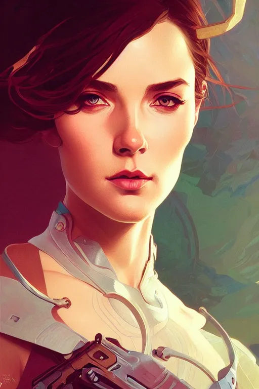 Prompt: a portrait of captain carter, fantasy, sharp focus, intricate, elegant, digital painting, artstation, matte, highly detailed, concept art, illustration, ambient lighting, art by ilya kuvshinov, artgerm, alphonse mucha, and greg rutkowski