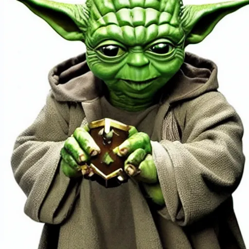 Image similar to Yoda as WWE Champion