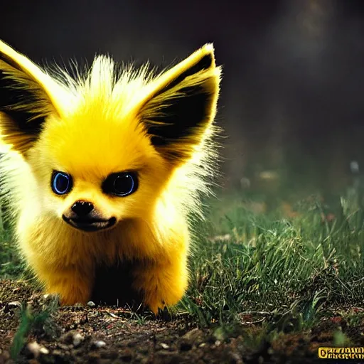 Prompt: national geographic professional photo of jolteon, award winning