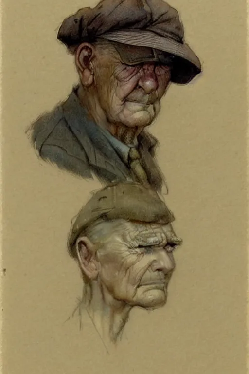 Image similar to ( ( ( ( ( 1 9 5 0 s retro future middle age sad farmer face portrait. muted colors. ) ) ) ) ) by jean - baptiste monge!!!!!!!!!!!!!!!!!!!!!!!!!!!!!!