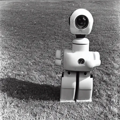 Image similar to wide angle robot by Diane Arbus