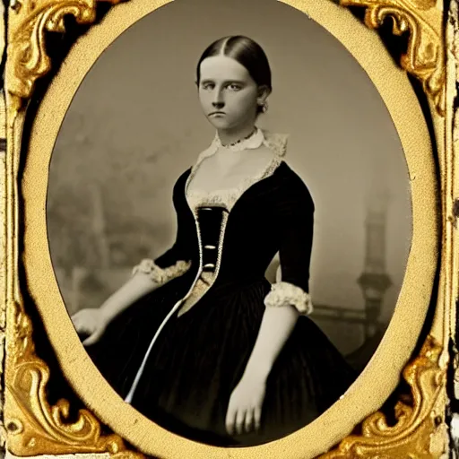 Image similar to a german young adult princess, circa 1 8 5 4