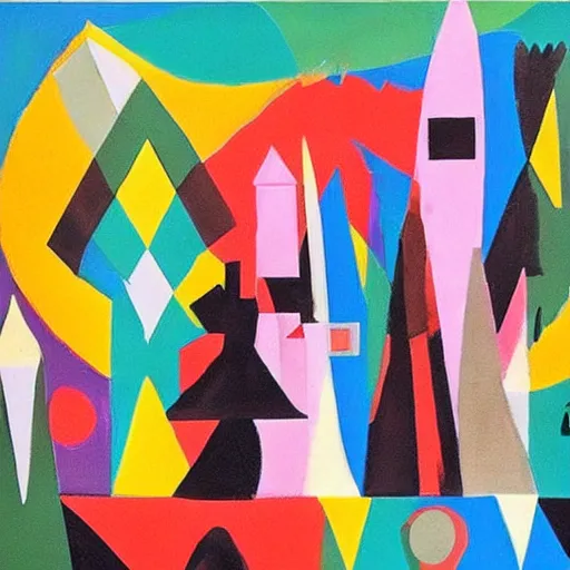 Prompt: art by mary blair