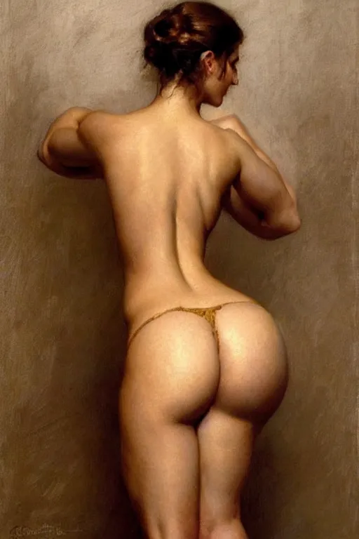 Prompt: detailed portrait of a beautiful emma watson mega booty muscular thicc, painting by gaston bussiere, craig mullins, j. c. leyendecker