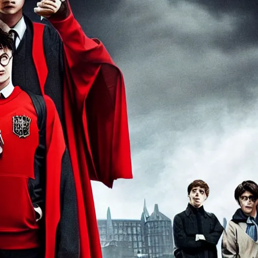 Image similar to harry potter in money heist