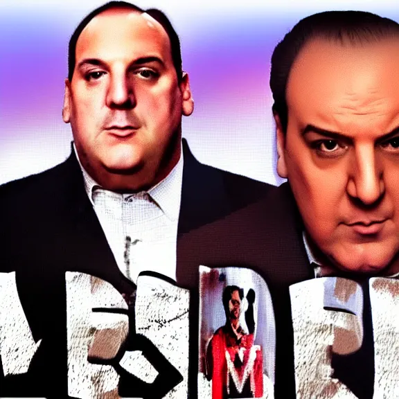 Image similar to YouTube thumbnail of a Sigma Male moments compilation of Tony Soprano