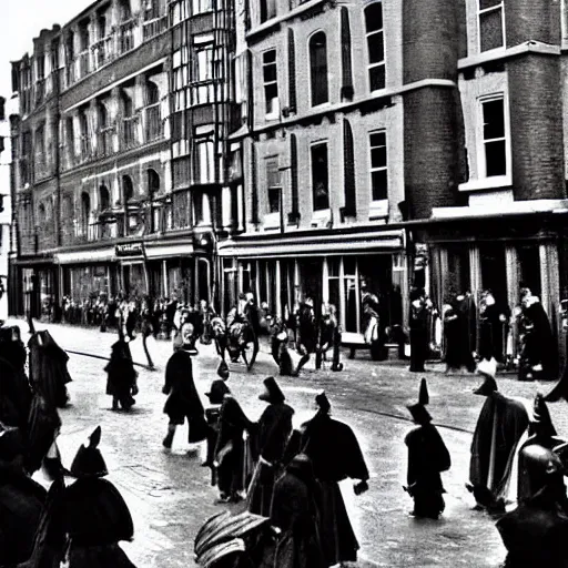 Image similar to a photograph, taken on an iphone, taken by a time traveler, on a busy street, in the year 1452, in London England