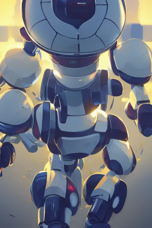 Image similar to metabots medabots medarotto medarot robot minimalist comics, behance hd by jesper ejsing, by rhads, makoto shinkai and lois van baarle, ilya kuvshinov, rossdraws global illumination ray tracing hdr radiating a glowing aura