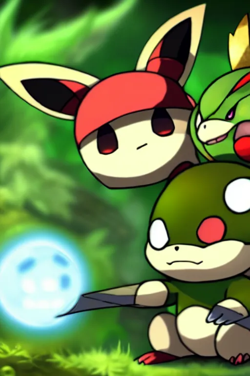 Image similar to teemo, a pokemon trading card of teemo, highly detailed pokemon trading card screenshot