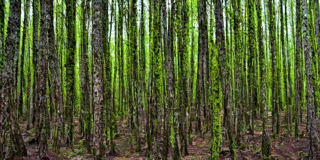 Image similar to koyaanisqatsi forest