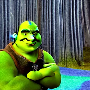 Prompt: profile picture for shrek