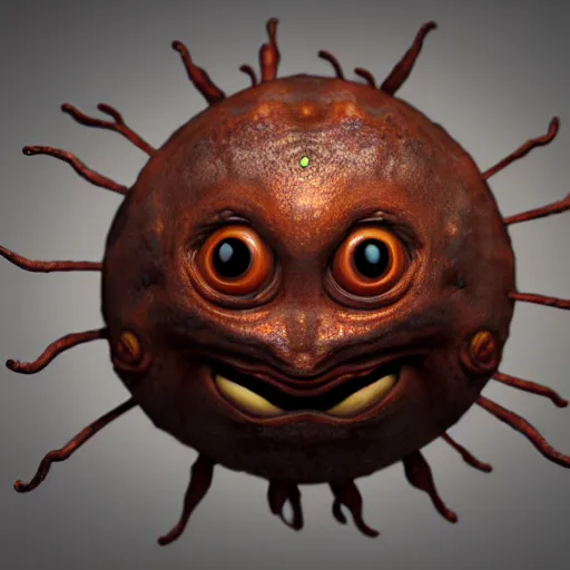 Prompt: baby beholder, hyper realistic, unreal engine, shine, 3d render