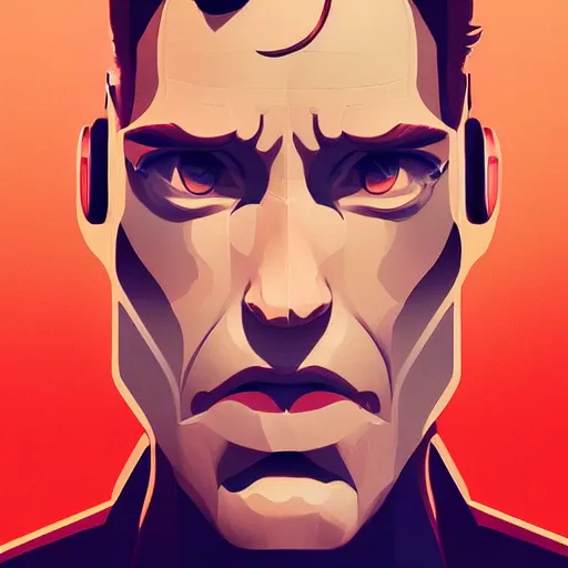 Image similar to face icon stylized minimalist total recall, loftis, cory behance hd by jesper ejsing, by rhads, makoto shinkai and lois van baarle, ilya kuvshinov, rossdraws global illumination