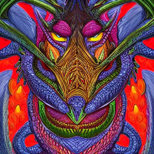 Prompt: a dragon portrait, intricate, elegant, highly detailed, digital painting, colourful, smooth, sharp focus, graphic novel,