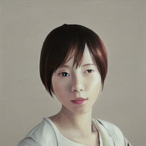 Image similar to a high detail portrait of high school girl by makoto sinkai, by BUNBUN, in simple background, CLIP STADIO, mad painting