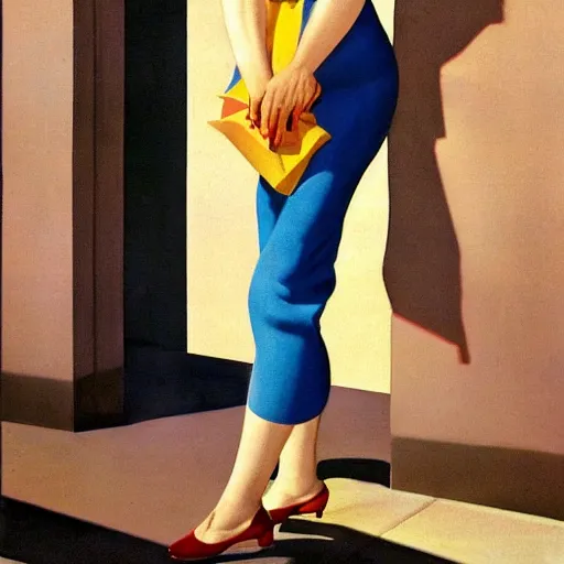 Image similar to woman, building, street by gil elvgren, olivia