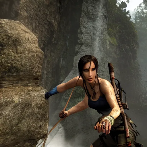 Image similar to tomb raider posing for max