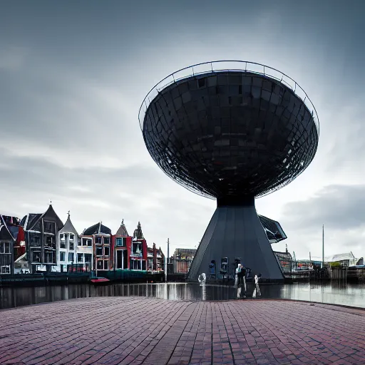 Prompt: alkmaar citycape cyberpunk 8 k photo awardwinning