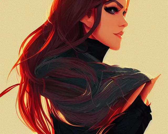 Image similar to striking, a simple vector based illustration, by ross tran, artgerm