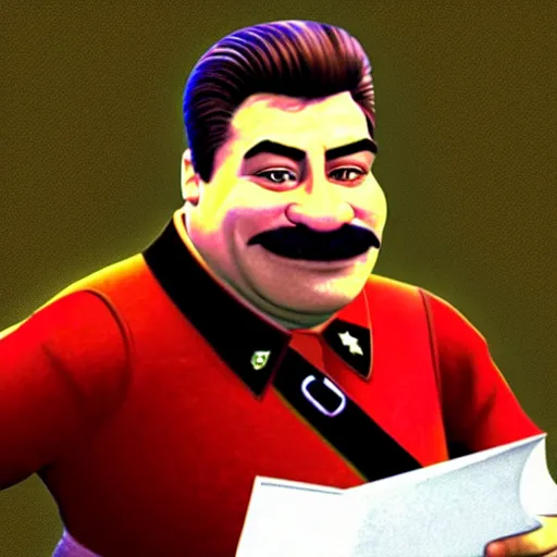 Prompt: josef stalin shrek