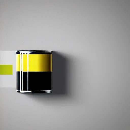 Image similar to can of paint, minimal, modern