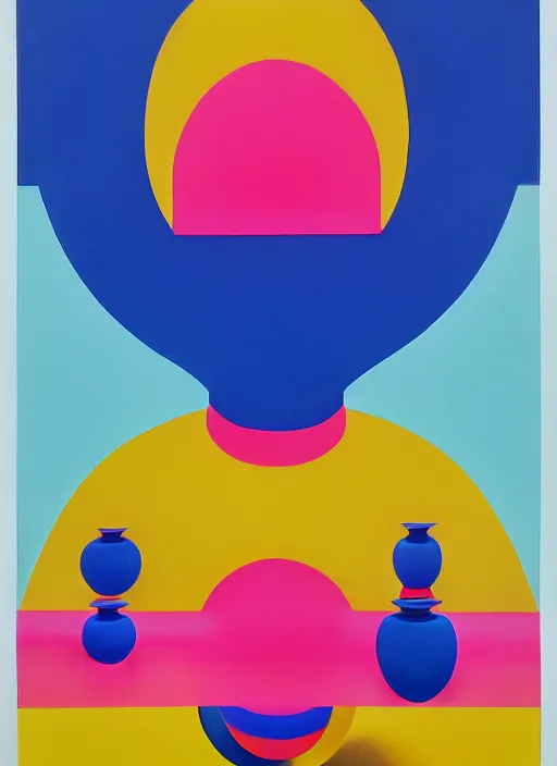 Image similar to pottery by shusei nagaoka, kaws, david rudnick, airbrush on canvas, pastell colours, cell shaded!!!, 8 k