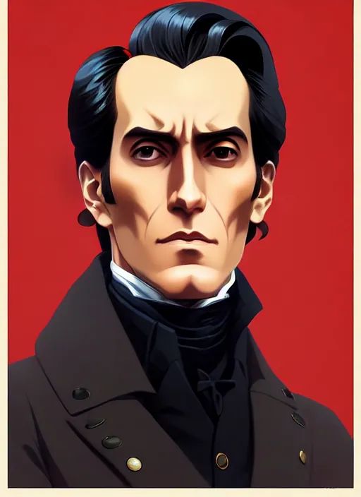 Image similar to a comic portrait of simon bolivar, fine - face, realistic shaded perfect face, fine details, jewelry, night setting. very anime style. realistic shaded lighting poster by ilya kuvshinov katsuhiro, magali villeneuve, artgerm, jeremy lipkin and michael garmash, rob rey and kentaro miura style, trending on art station