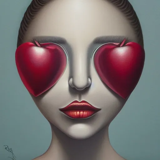 Image similar to detailed painting, an ultrafine detailed painting by rafal olbinski, airbrush art, minimalist, very detailed, pop surrealism, skeuomorphic, a painting of a woman, behance contest winner