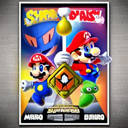 Image similar to super mario brothers and kirby super star ultra movie poster with pokemon super smash bros and princess peach star wars theme pokemon style detailed and accurate eyes