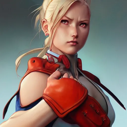 Image similar to ultra realistic illustration, cammy white street fighter v anime, intricate, elegant, highly detailed, digital painting, artstation, concept art, smooth, sharp focus, illustration, art by artgerm and greg rutkowski and alphonse mucha and wlop