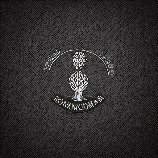 Image similar to black logo romanesco simple side view, white background, sharp edges, symetrical