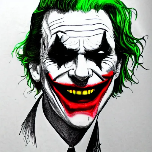 Prompt: sketch of the joker, reddit