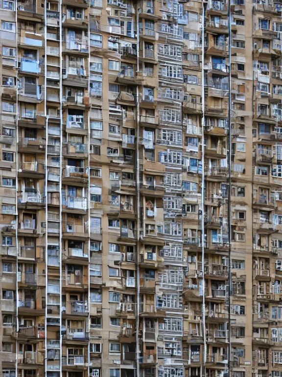 Image similar to full soviet apartment building, photo